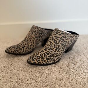Dolce Vita Leopard Animal Print Mules